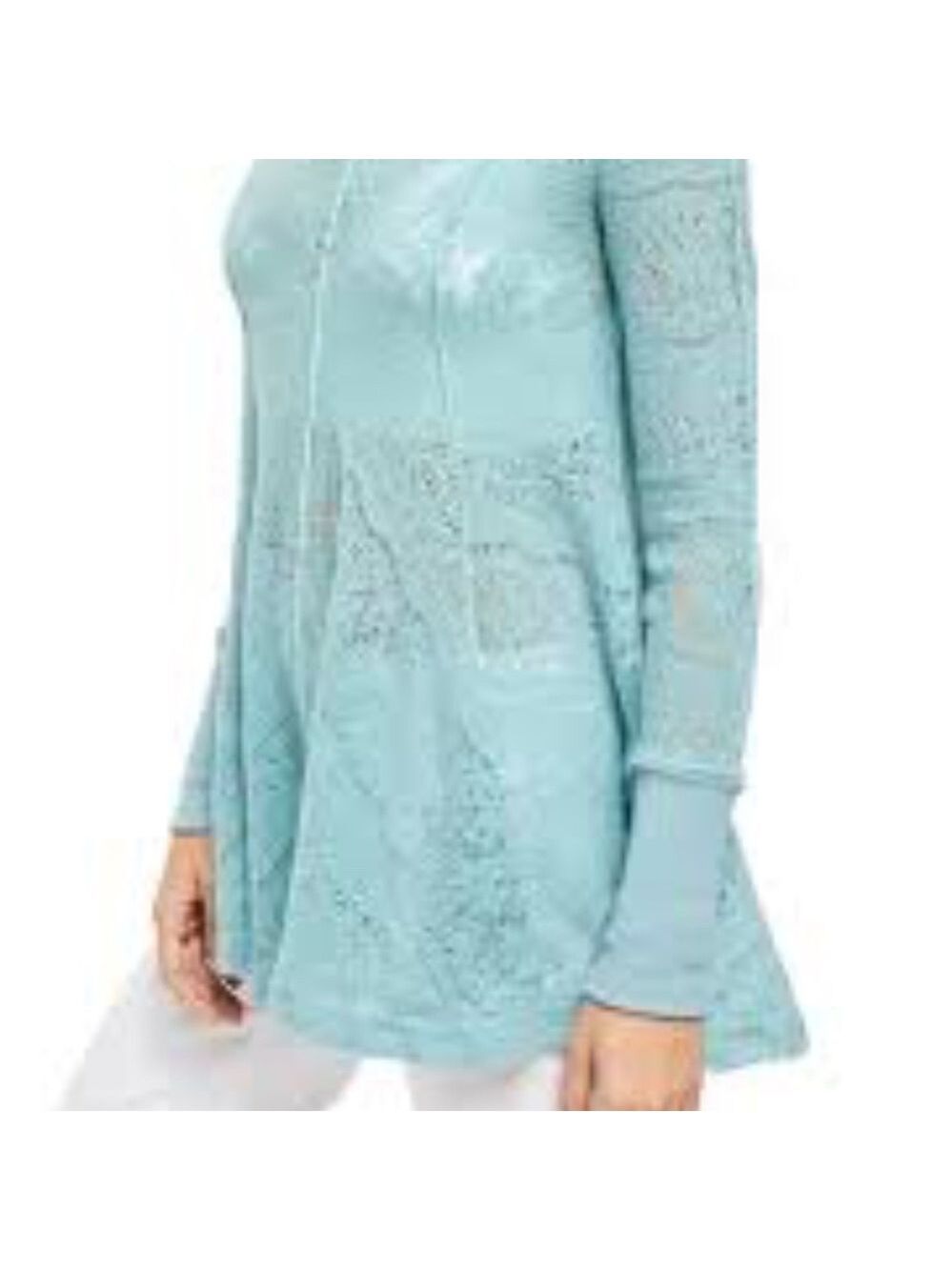 Free People Coffee in the Morning Tunic Pullover - Picture 2 of 9